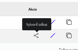 Vytvoriť odkaz